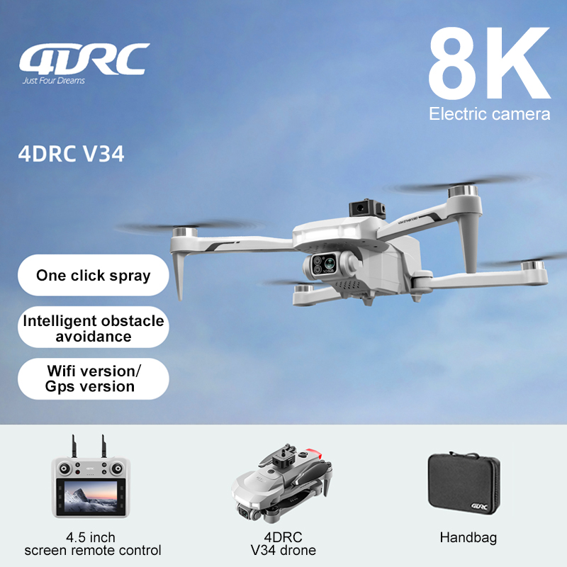 2025 New V34 Drone 8K Camera P - Rc Helicopter Electric incelemesi ve fiyatı