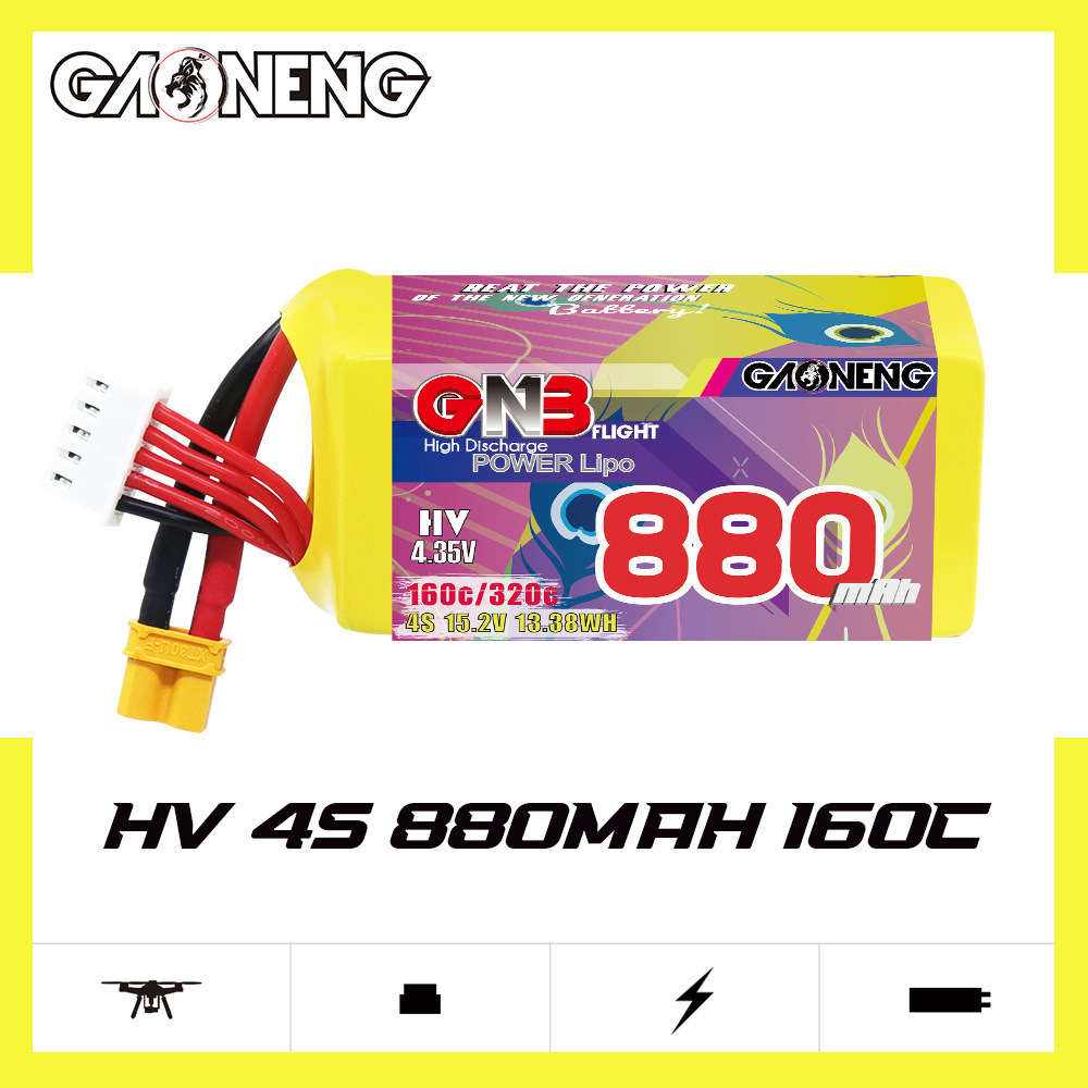 GNB 4S 880mAh 15.2V 160C/320C  - Rc Helicopter Battery incelemesi ve fiyatı
