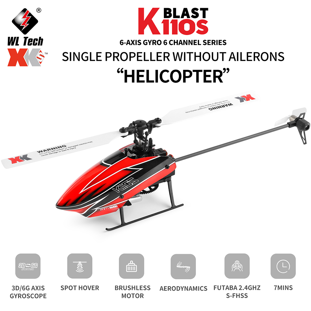 Wltoys XK K110S 6CH 3D 6G Syst - Rc Helicopter Single Rotor incelemesi ve fiyatı