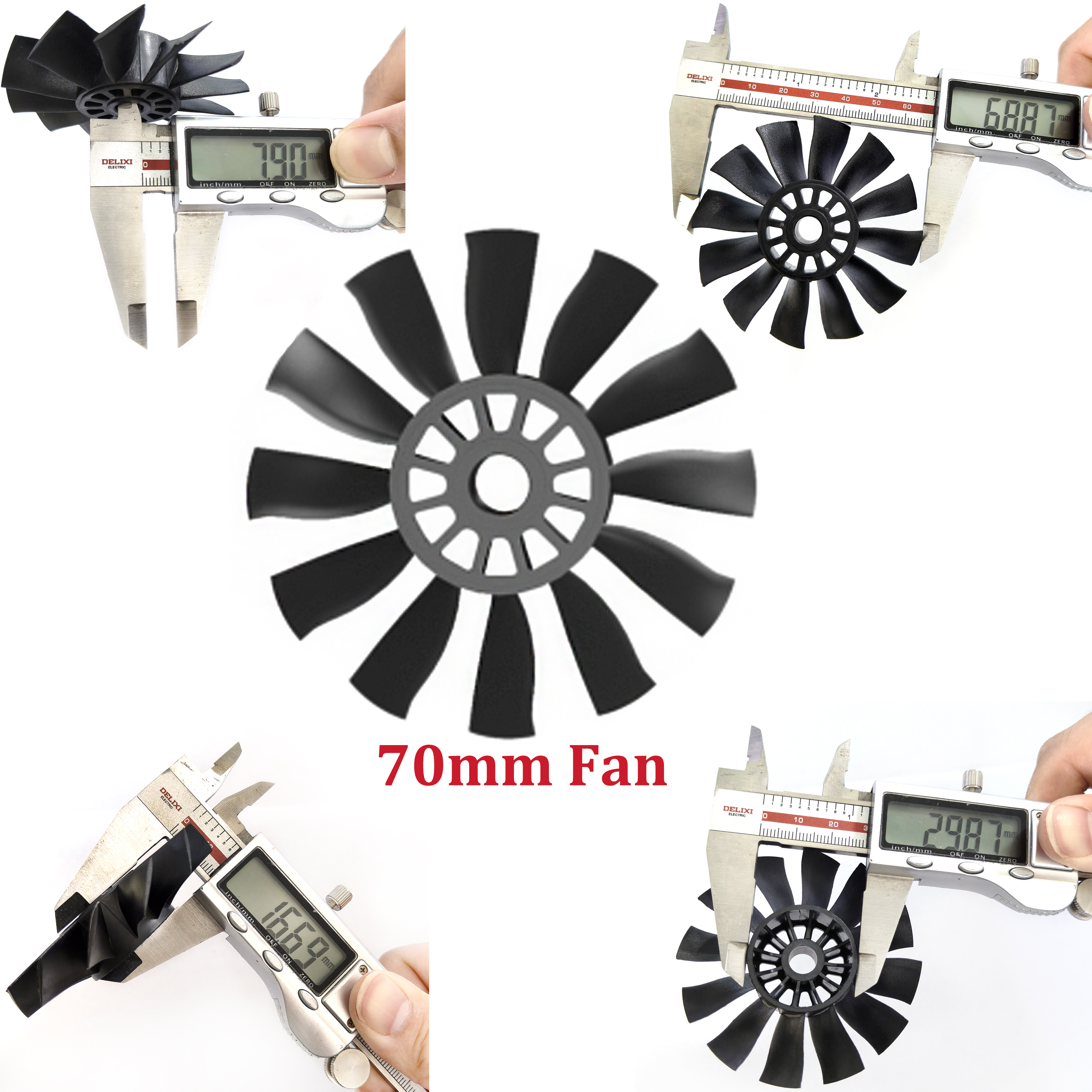 QX-MOTOR 12Blades CW CCW 70mm  - Rc Helicopter Blade incelemesi ve fiyatı