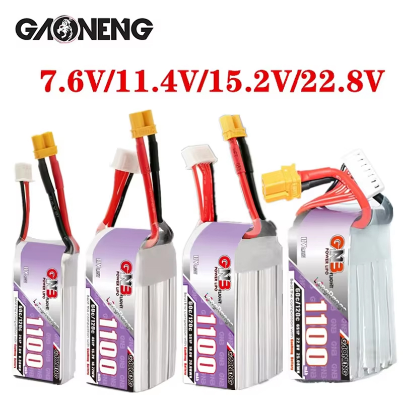 GNB 1100mAh 2S 3S 4S 6S 60C/12 - Rc Helicopter Battery incelemesi ve fiyatı