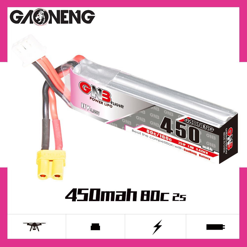GNB LiPo Battery HV 2S 7.6V 45 - Rc Helicopter Battery incelemesi ve fiyatı