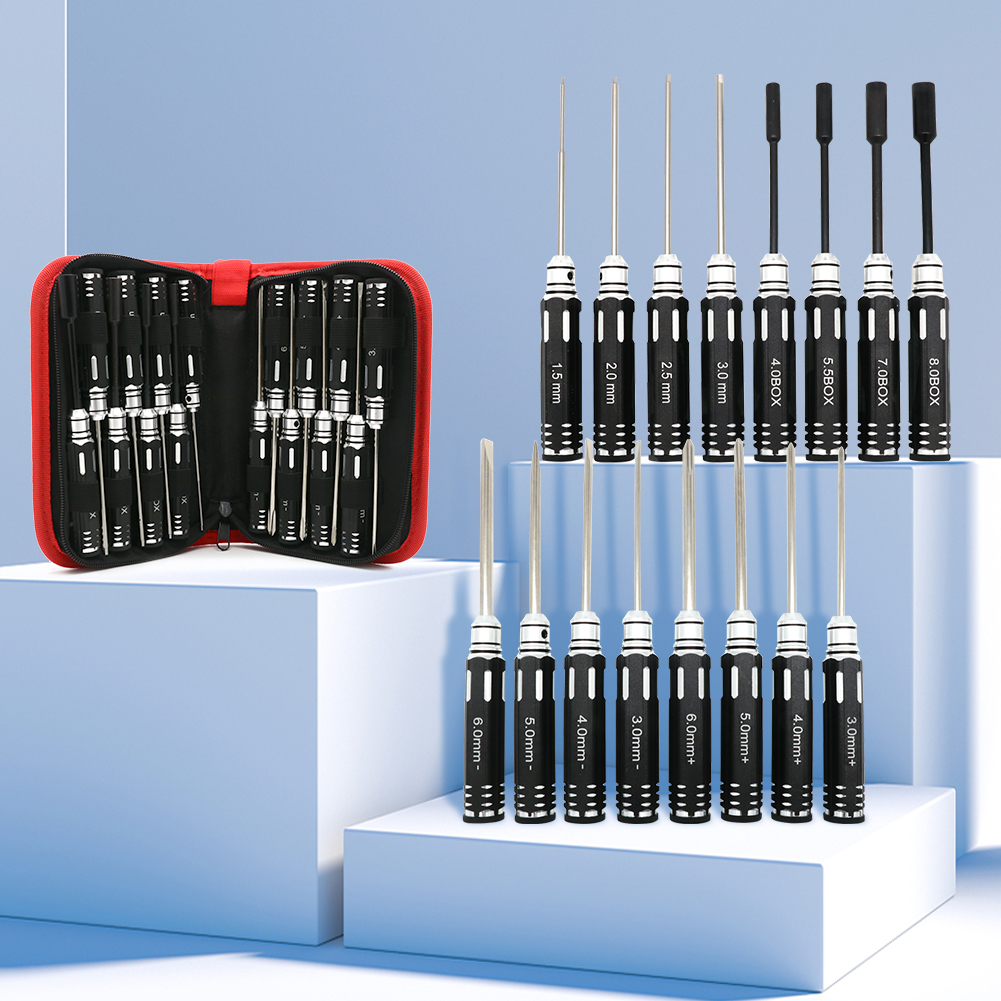 RC Hex Driver Set - 16pcs Hex  - Rc Helicopter Tool Kit incelemesi ve fiyatı