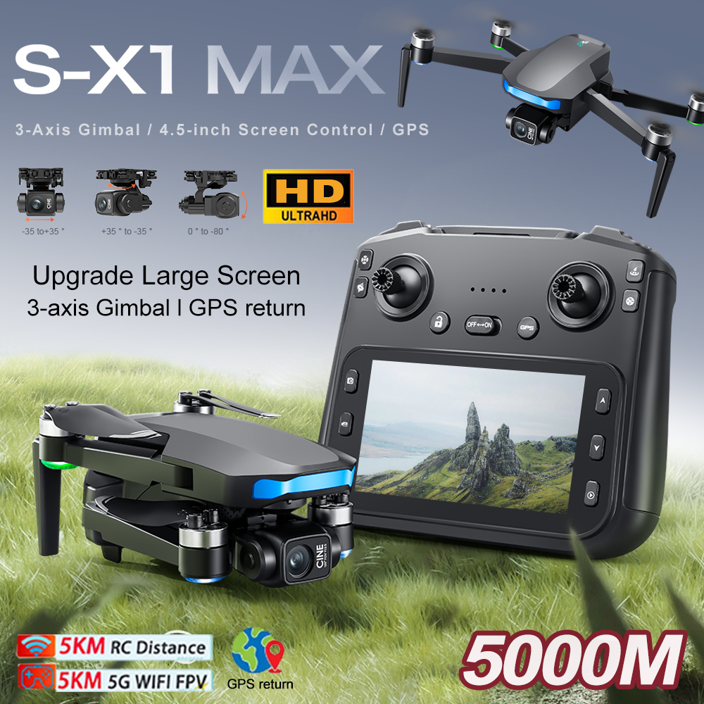 New S-X1 MAX Drone GPS 8K Prof - Rc Helicopter Case incelemesi ve fiyatı