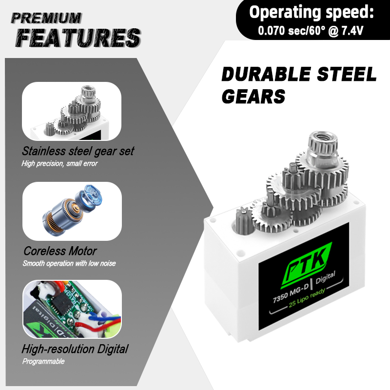 PTK 7350 MG-D 5.5g Digital Ser - Rc Helicopter Servo incelemesi ve fiyatı